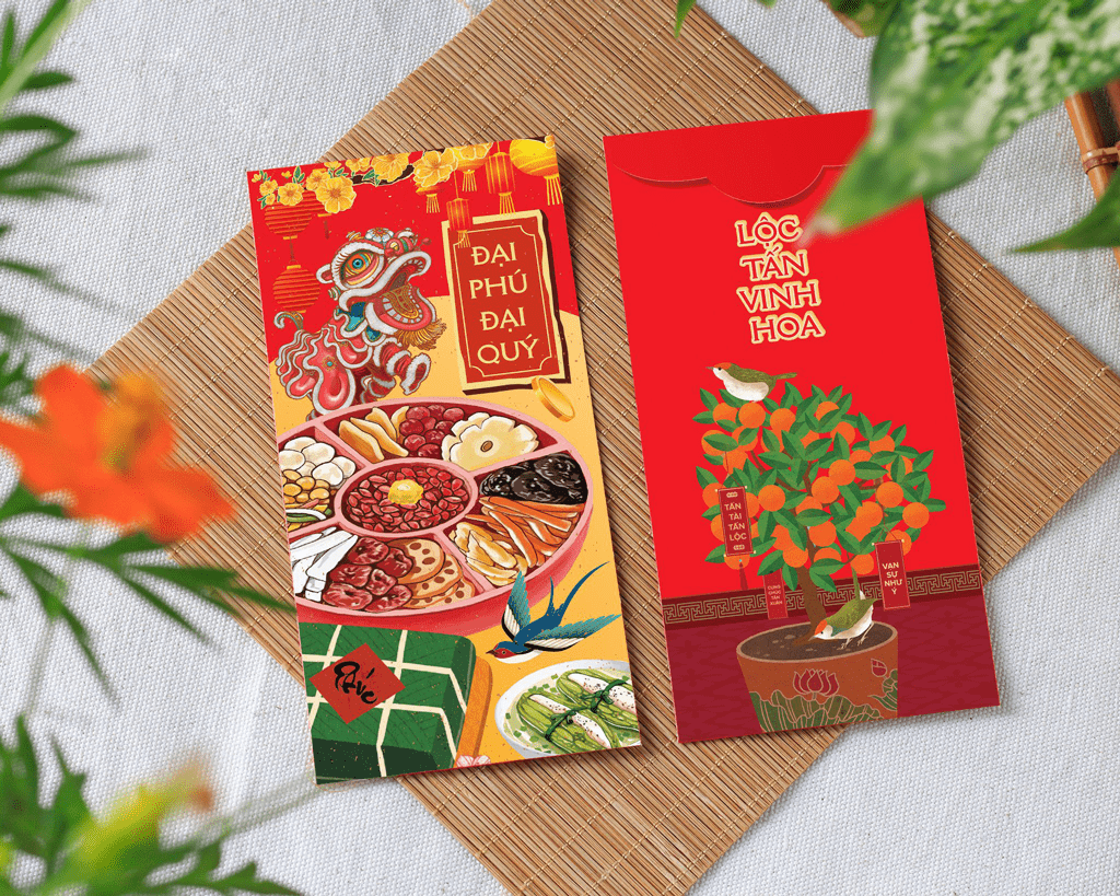 Combo 50 bao lì xì tết 2022 - Mẫu C-47 - C47