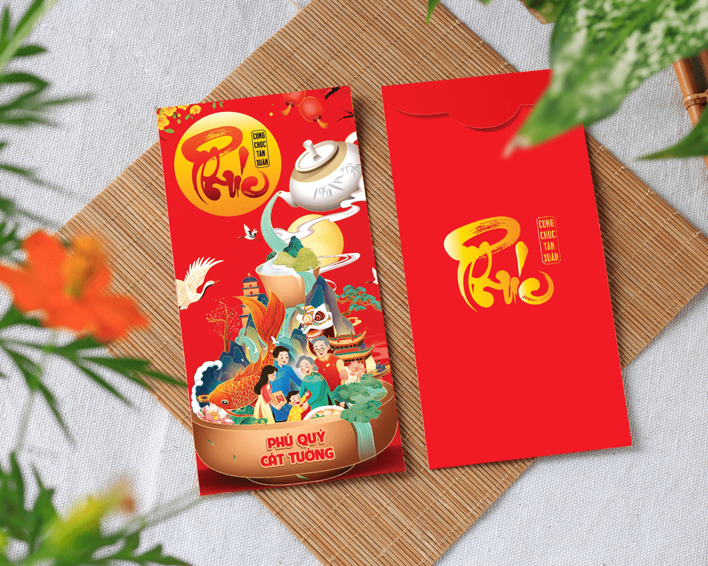 Combo 50 bao lì xì tết 2022 - Mẫu C-49 - C49