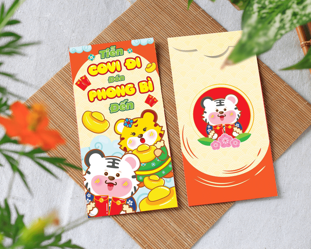 Combo 50 bao lì xì tết 2022 - Mẫu C-85 - C85