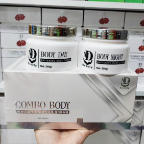 Combo 2 kem body trắng da ngày đêm MD Beauty chính hãng - 8938510826402
