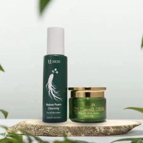 Combo Cao Mụn Sâm Vàng + Sữa Rửa Mặt MQ Skin