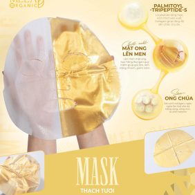 Mask Thạch Tươi Collagen Royal Jelly Meea Organic Chính Hãng