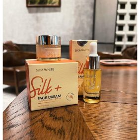 Combo Face Lụa Sica White 15g và Serum HA Ampoule Sica White 15ml