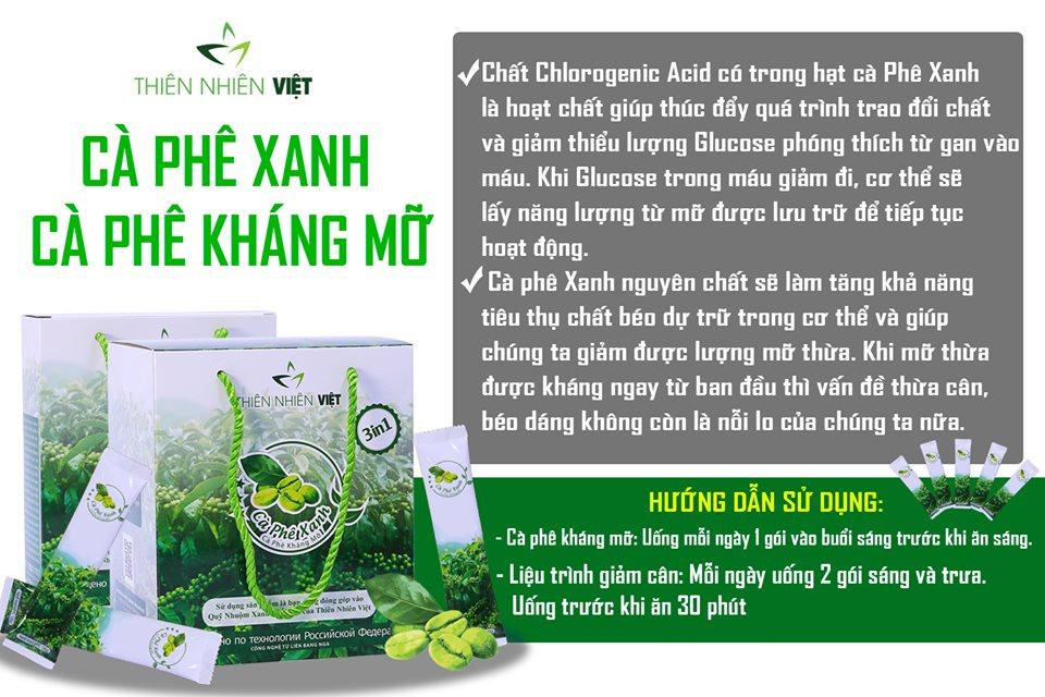 Biết gì về cà phê Xanh Thiên Nhiên Việt? Vì sao cà phê Xanh có thể giúp kháng mỡ?