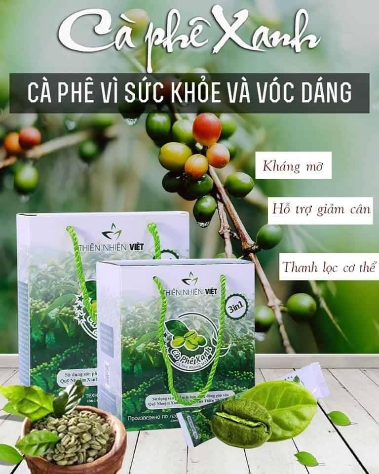 Cafe giảm cân kháng mỡ - Cà phê Xanh công ty Thiên Nhiên Việt