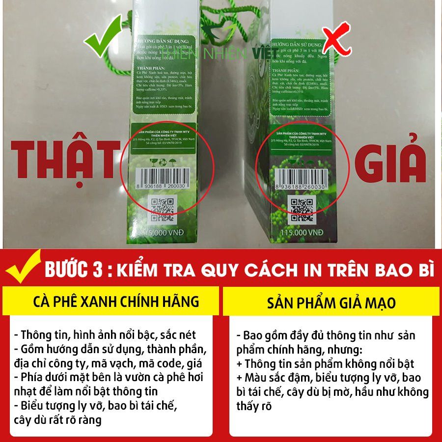 Cà Phê Xanh có hàng giả! Làm sao để phân biệt được Cà Phê Xanh chính hãng?
