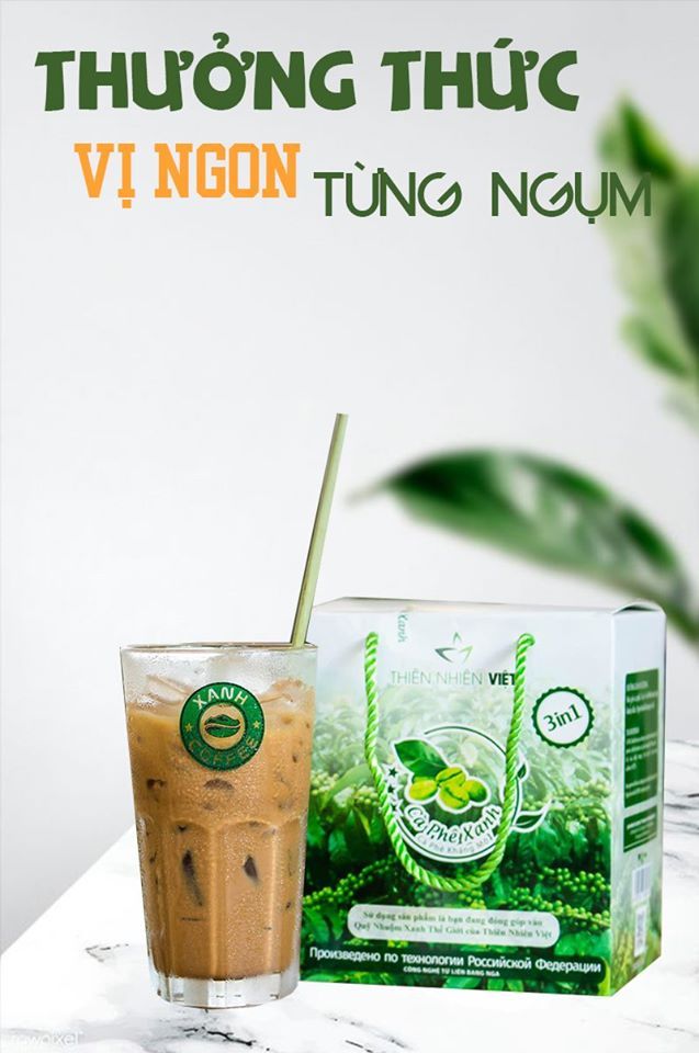 Cảm nhận hương vị tươi ngon từ tách cà phê Xanh thiên nhiên