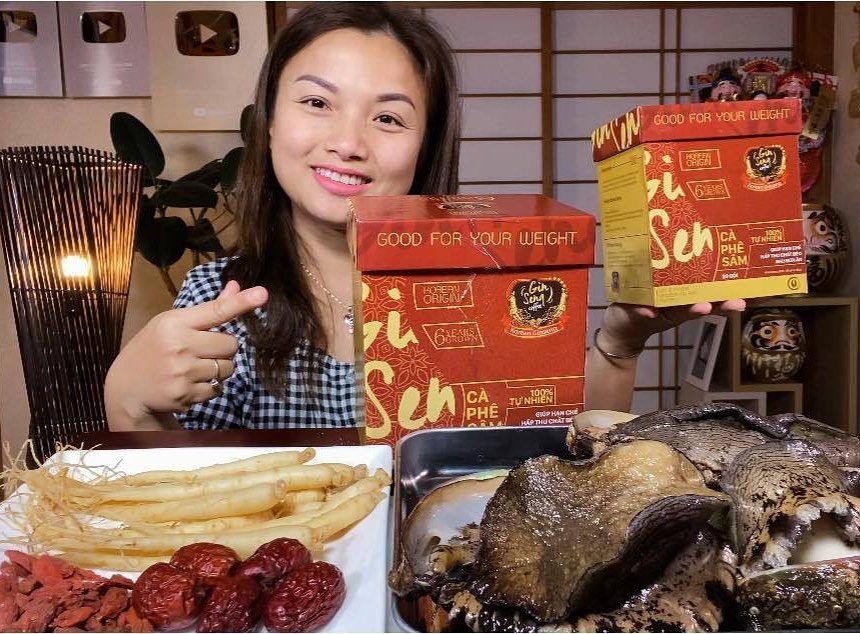 Cà phê sâm giảm mỡ thừa GinSeng được các Youtuber Mukbang tin tưởng
