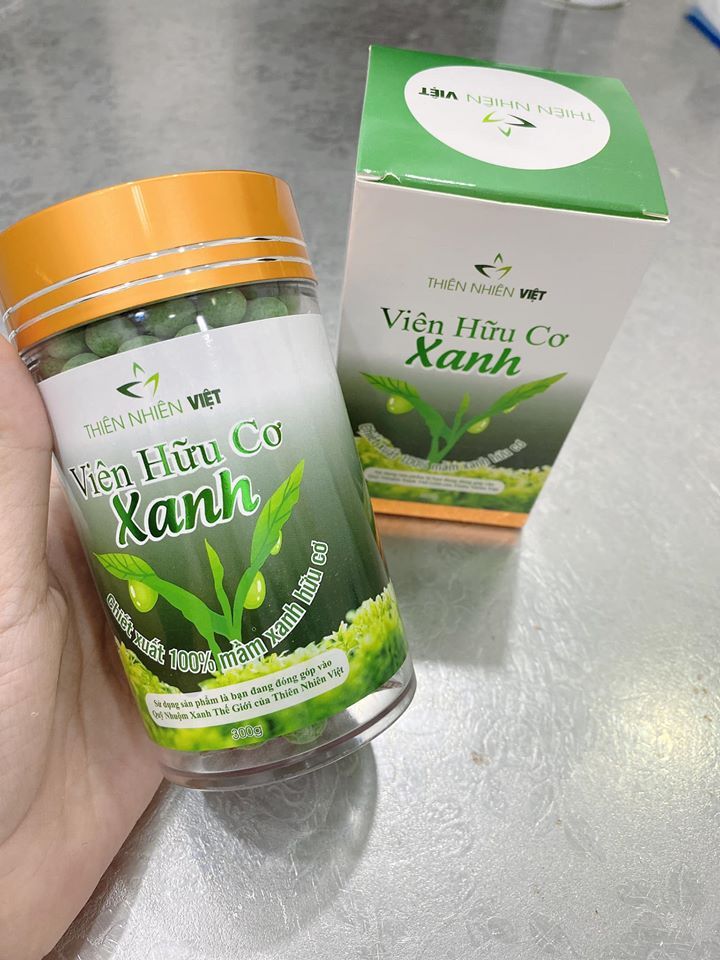Chuyên sỉ VIÊN HỮU CƠ XANH hỗ trợ tăng kích thước vòng 1