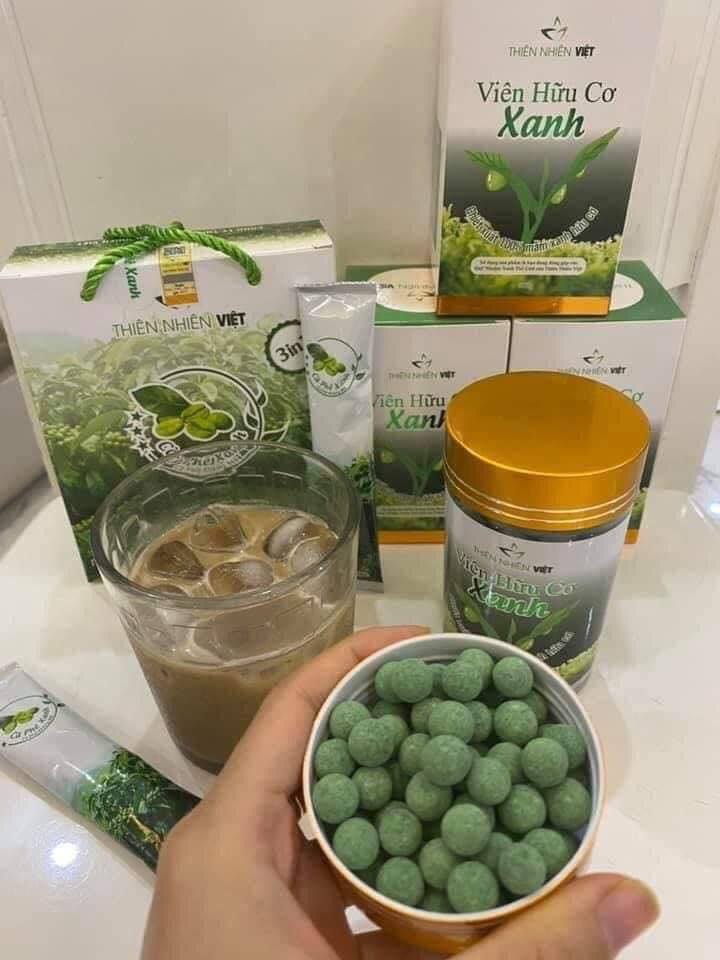 Chuyên sỉ VIÊN HỮU CƠ XANH hỗ trợ tăng kích thước vòng 1