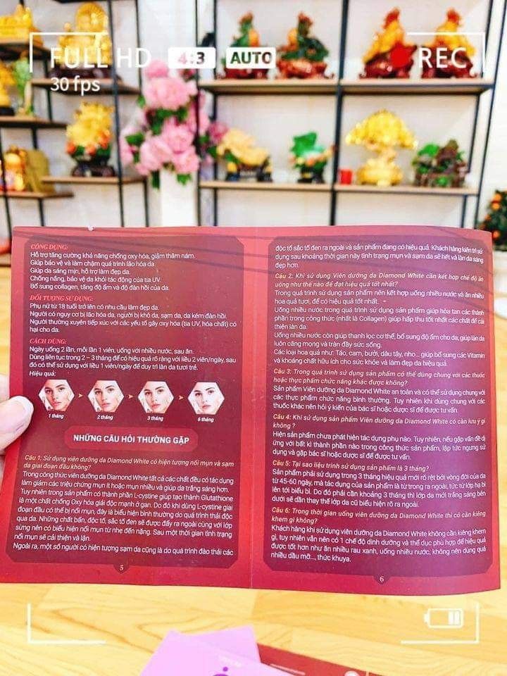 Viên uống trắng da Ngọc Trinh Diamond White chính hãng - viên uống trắng da hiệu quả nhất hiện nay