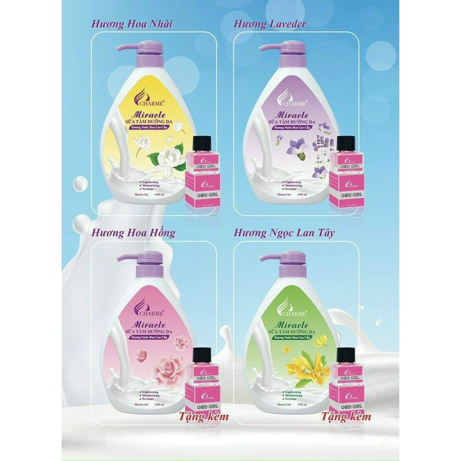 Sữa tắm dưỡng da hương Miracle