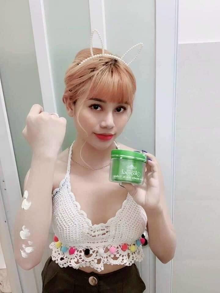 Kem Body Kích Trắng Collagen X3 Màu Xanh