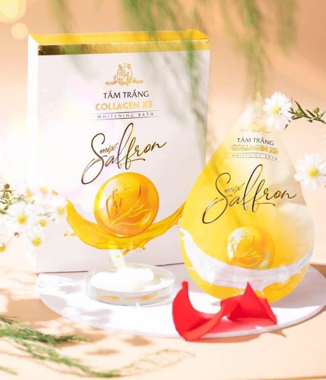 Tắm trắng Collagen X3 Luxury Mix Saffron chính hãng Mỹ Phẩm Đông Anh