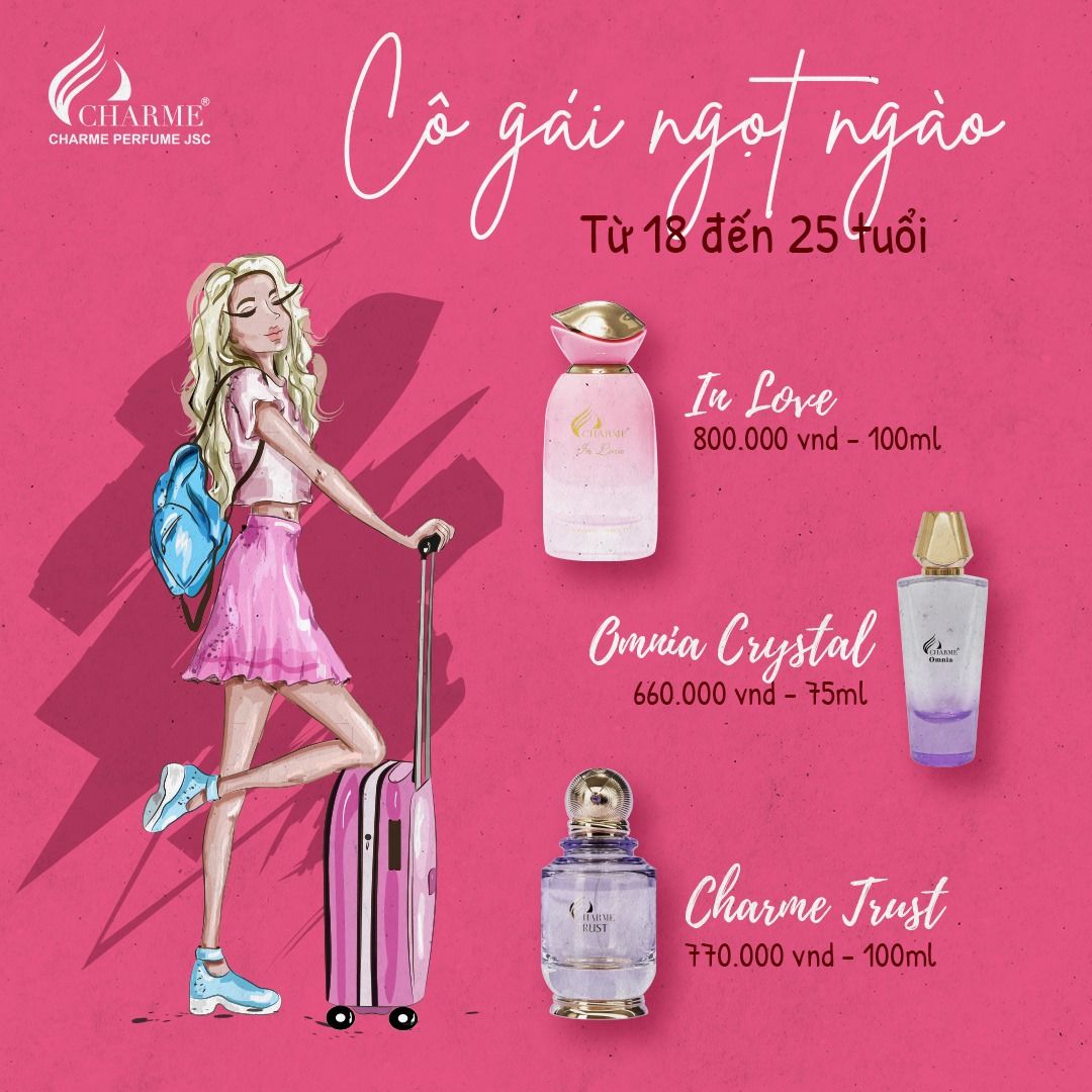 Chọn nước hoa Charme theo độ tuổi