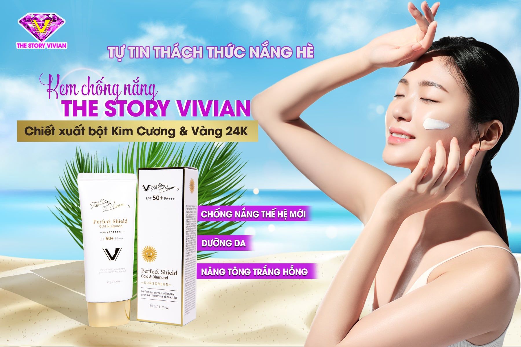 Kem chống nắng the story vivian
