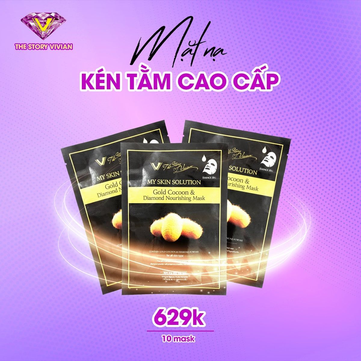 Mặt nạ kén tầm The Story Vivian chính hãng