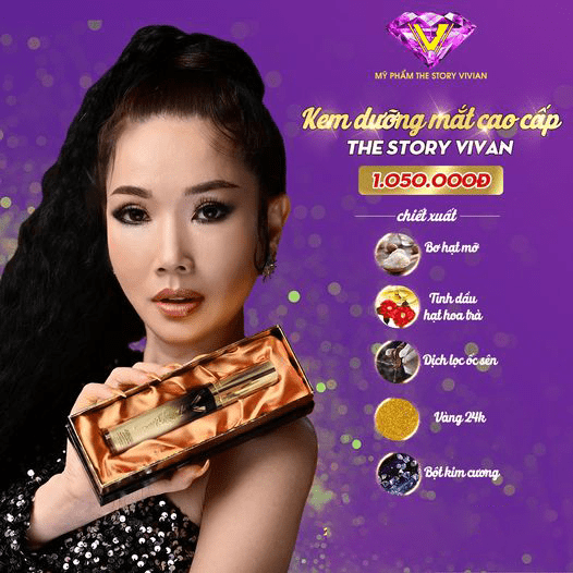 Kem xóa tan nếp nhăn và quầng thâm mắt The Story Vivian 15ml chính hãng