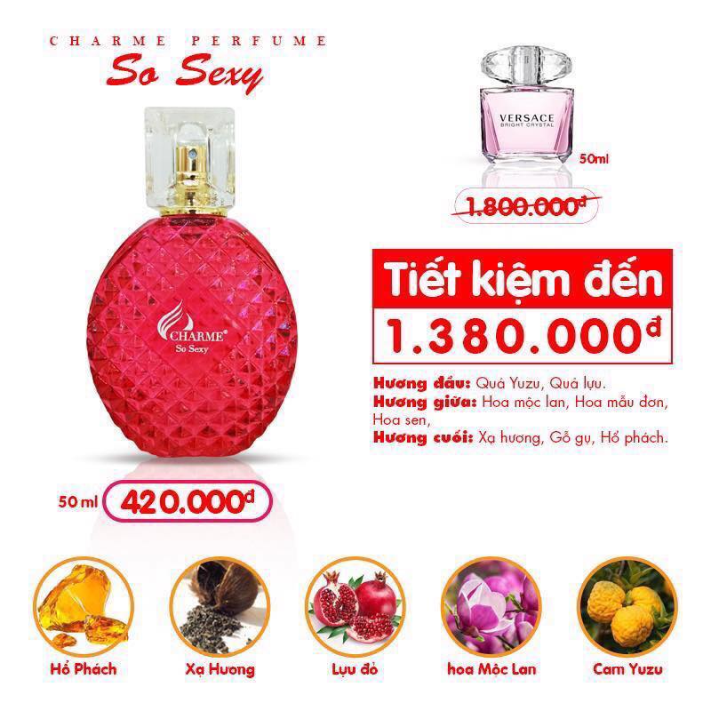 Nước hoa nữ charme So Sexy 50ml chính hãng