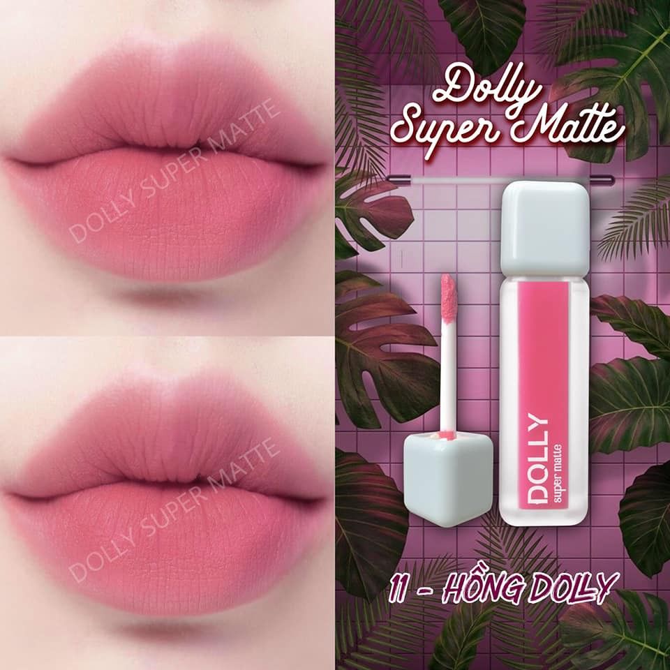 Son Kem Lì Dolly Super Matte chính hãng mua 1 tặng 1