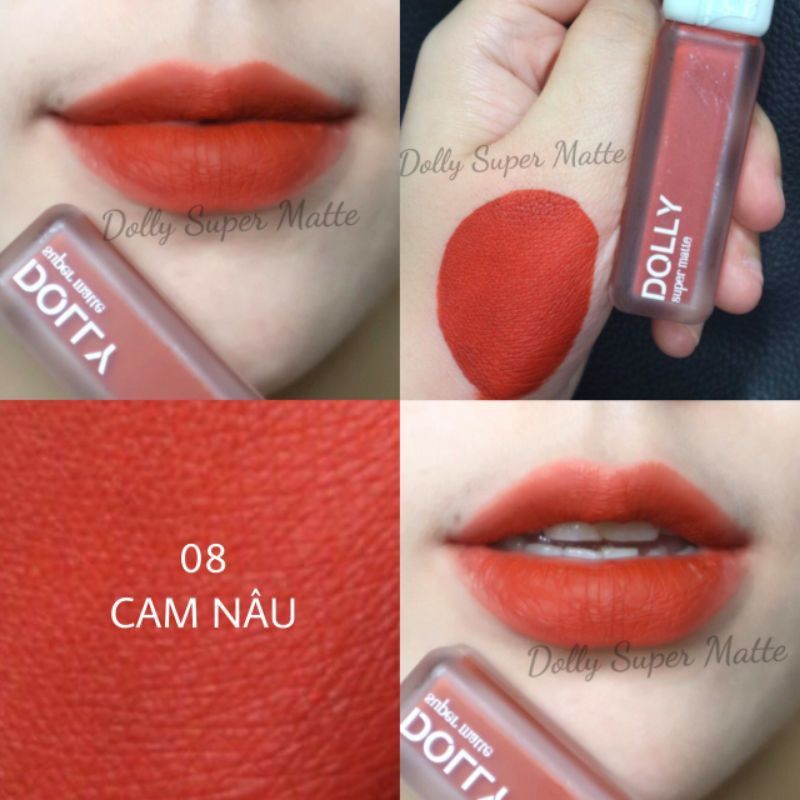 Son Kem Lì Dolly Super Matte chính hãng mua 1 tặng 1