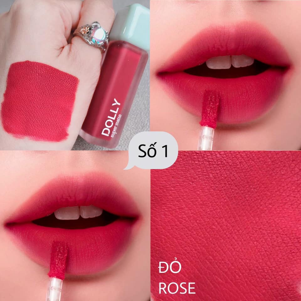 Son Kem Lì Dolly Super Matte chính hãng mua 1 tặng 1