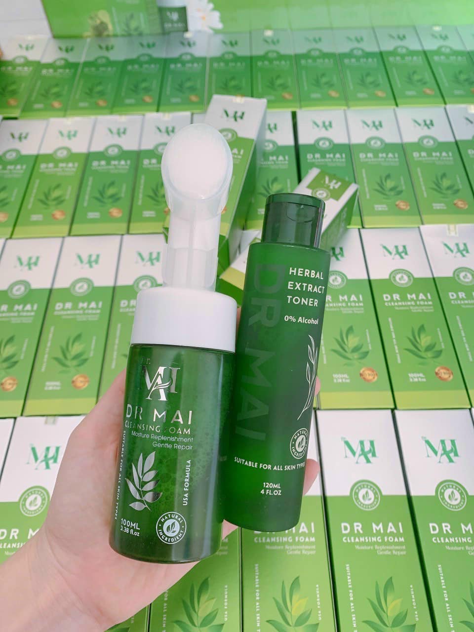 Combo cho da mụn với sản phẩm Dr MAI