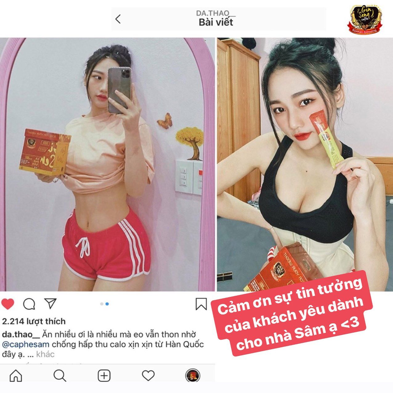 Mua ngay 1 hộp Cà phê Sâm để quá trình giảm cân trở nên dễ dàng