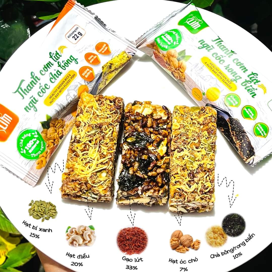 Ăn gì cho đã nư mà không hư dáng ? Đã có thanh cơm lức ngũ cốc Herbslim