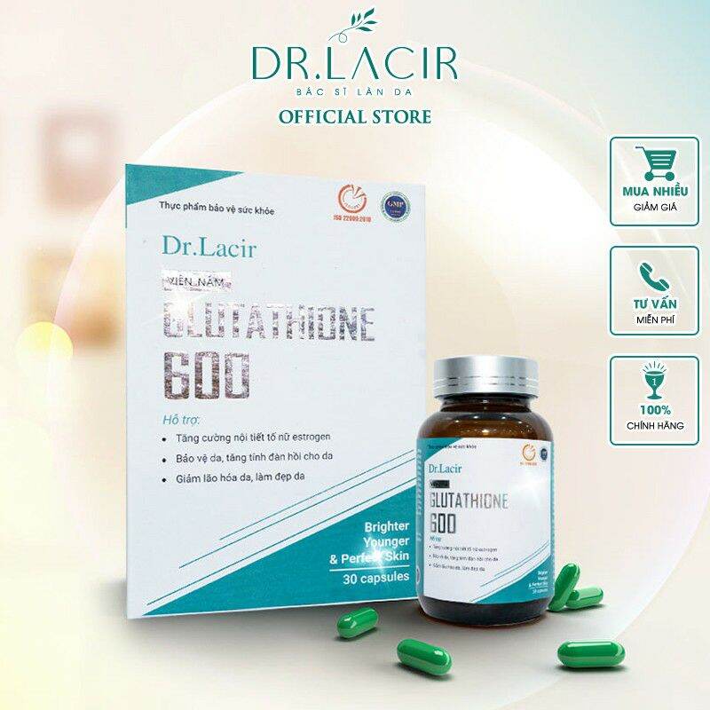 Sử dụng viên uống trắng da Dr Lacir để có một làn da đẹp và yêu da mỗi ngày