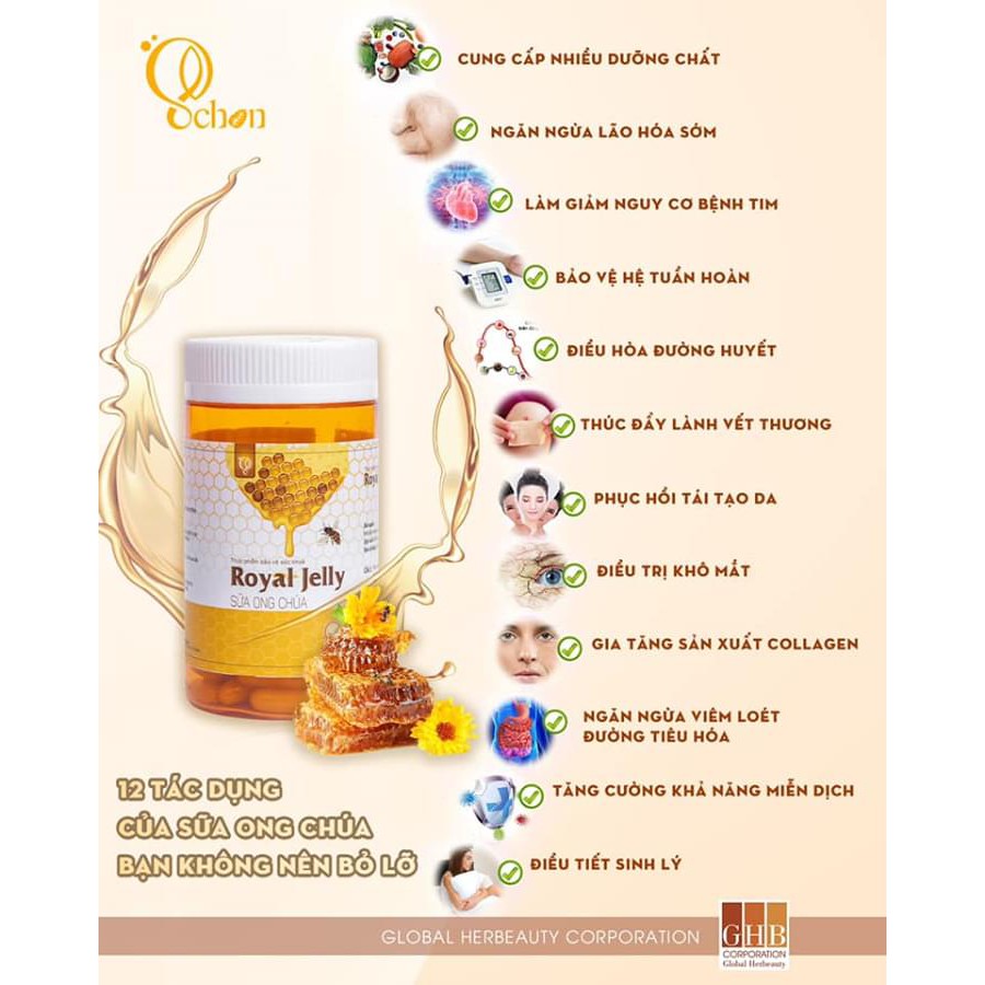 Giảm nám - mờ thâm - thanh lọc tạp chất với viên sữa ong chúa Royal Jelly Schon