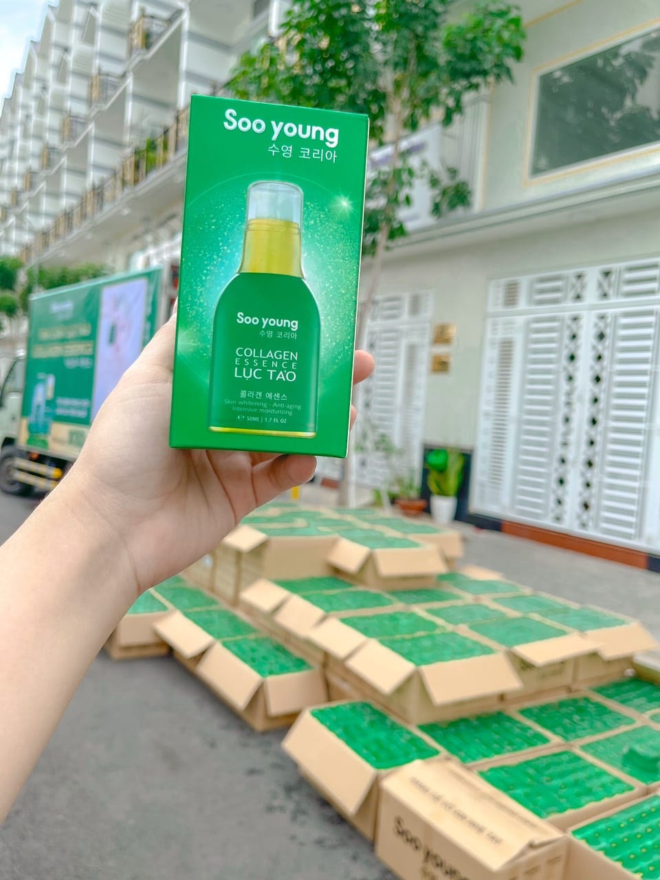 Tinh chất Collagen Lục tảo Soo Young Chính hãng