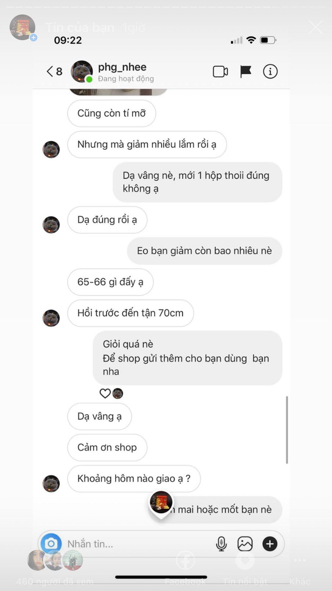 Lại là feedback xịn xò của khách dùng Cà Phê Sâm