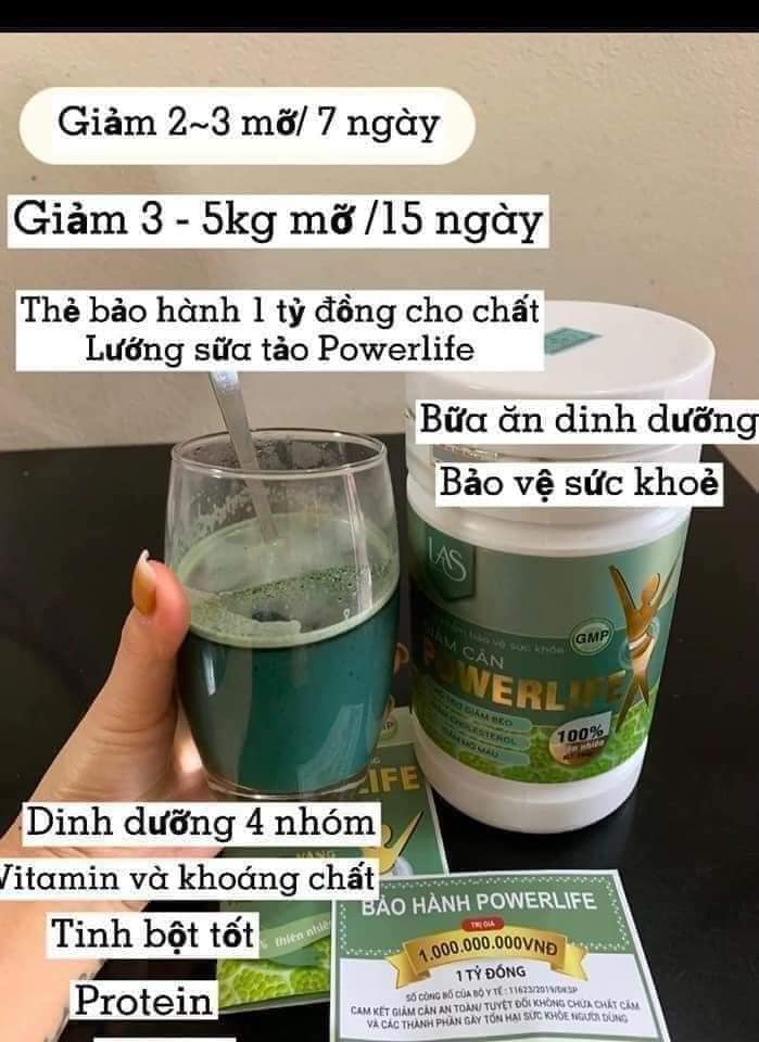 Sữa Tảo Giảm Cân Powerlife