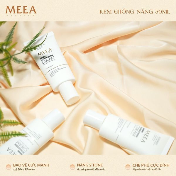 Mùa Hè Có Nắng Nhưng Da Văn Trắng Xinh Với Kem Chống Nắng MEEA Origin Sun Cream 50ML