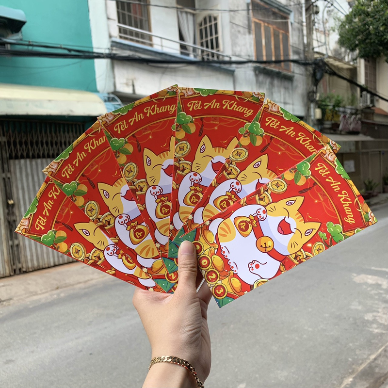 Combo 50 bao lì xì tết Quý Mão 2023