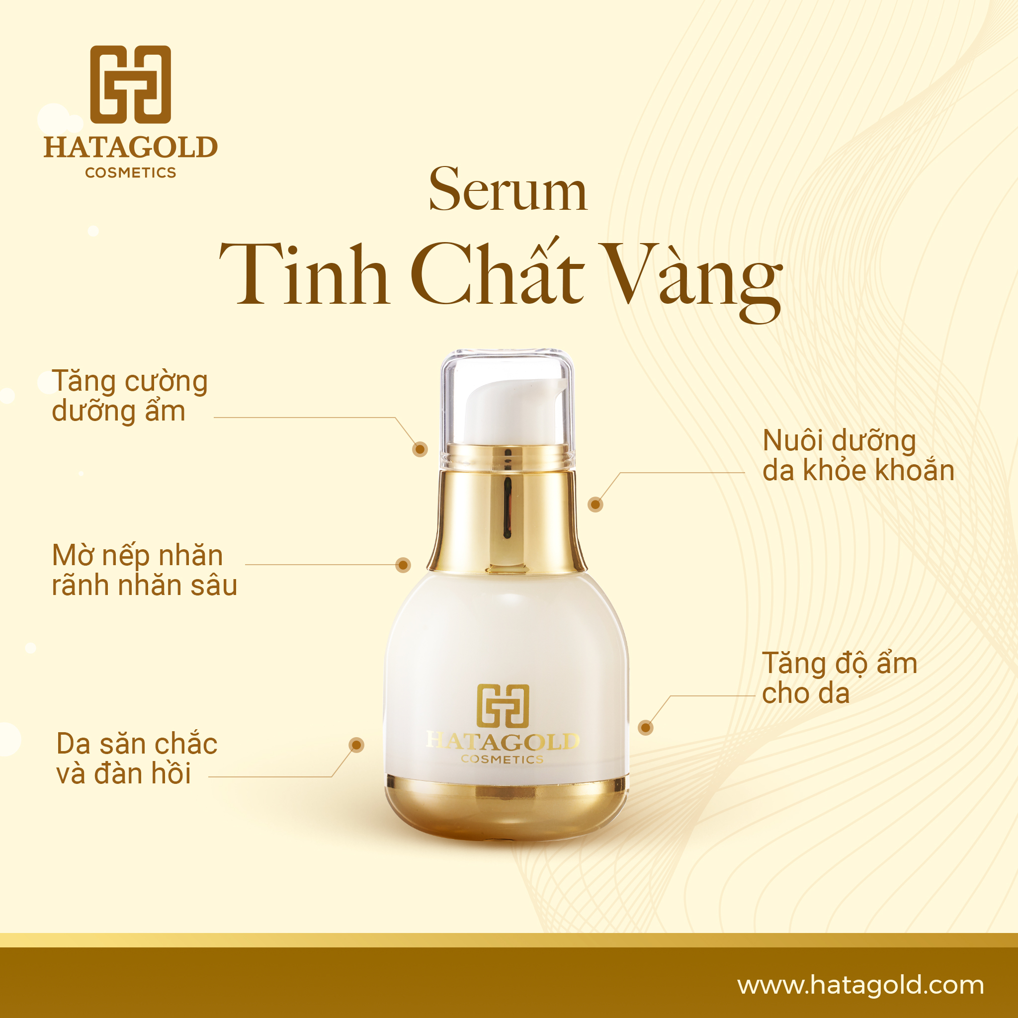 Đánh bay nám tàn nhang cùng serum tinh chất vàng 24k Hatagold