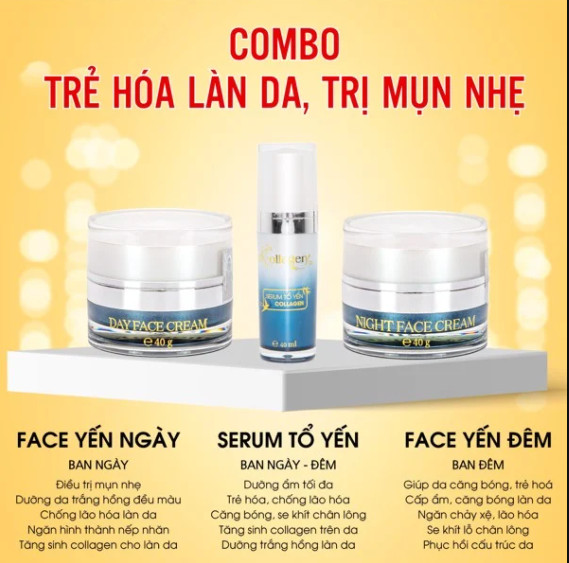 Kéo căng chảy xệ đập tan lão hóa với Combo Yến Ncollagen