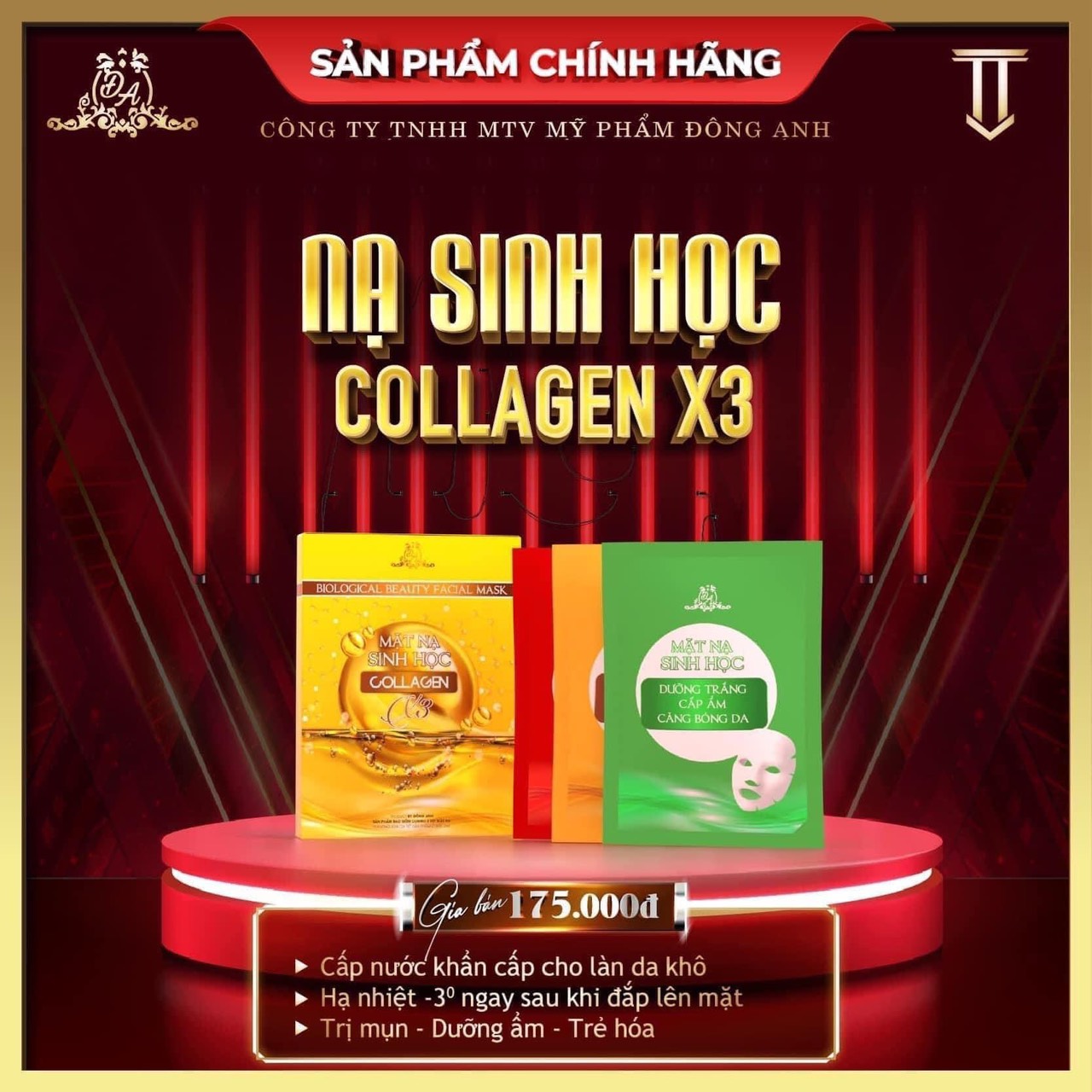Phân phối chính hãng trọn bộ sản phẩm Collagen X3 Mỹ Phẩm Đông Anh