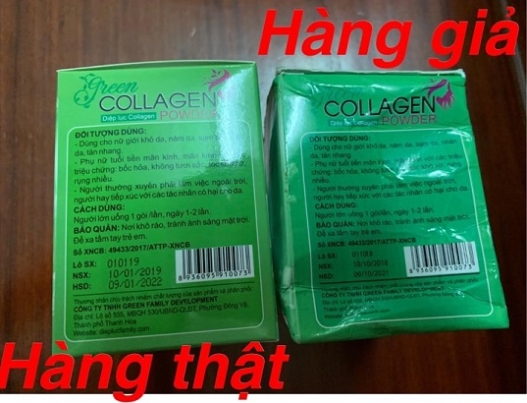 Cách nhận biết Diệp lục Green Collagen hàng thật hay giả