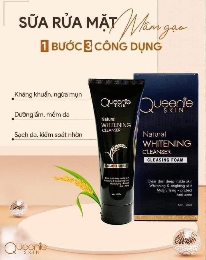 yêu thương da mỗi ngày với sữa rửa mặt mầm gạo Queenie Skin