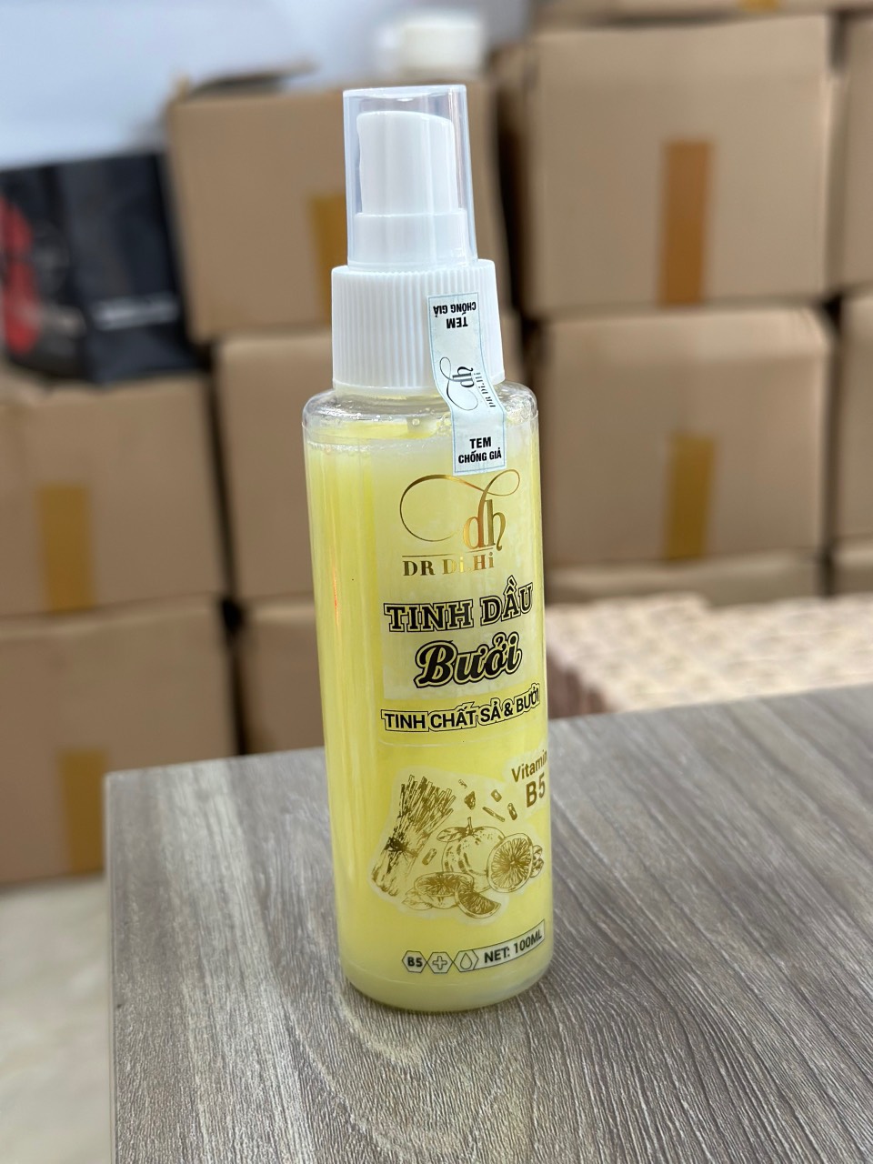 Xịt bưởi DR DI HI mẫu mới nhất  Xịt dưỡng tóc tinh dầu bưởi & Vitamin B5 Dr Di.Hi