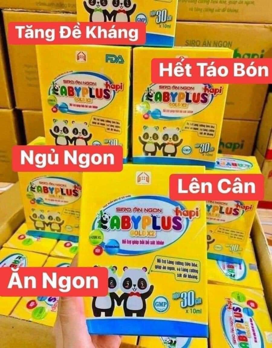 Siro ăn ngon Baby Plus lựa chọn tuyệt vời cho trẻ biếng ăn