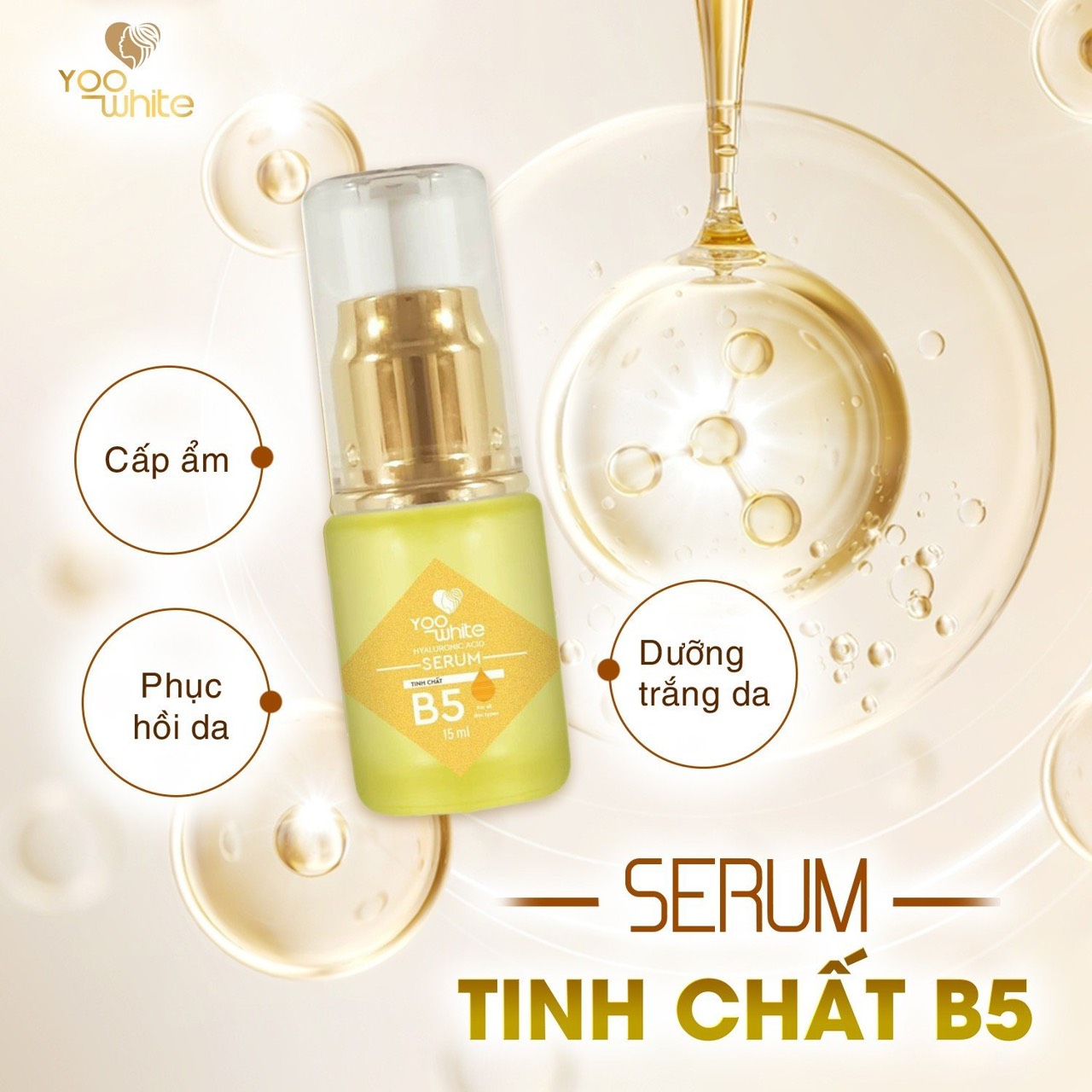 Thời tiết vào hè chúng ta nên làm gì để luôn có làn da căng bóng đây thêm vào giỏ hàng một em Serum với tinh chát B5 nhé