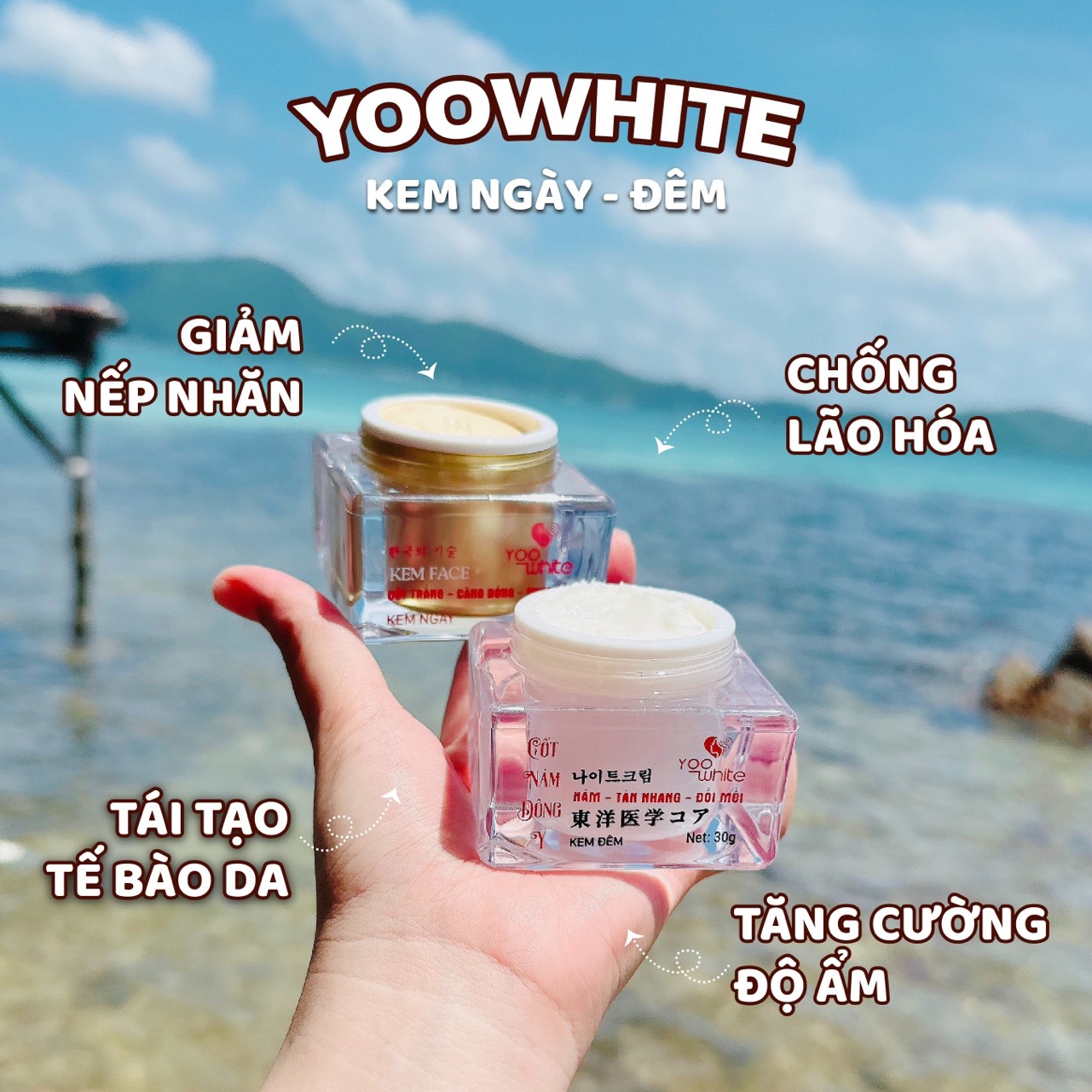 Kem Face cốt nám đông y Yoo White