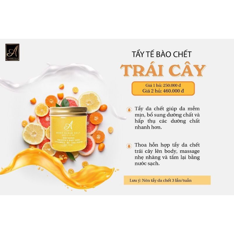 TẨY TẾ BÀO CHẾT BODY TRÁI CÂY - A COMESTICS