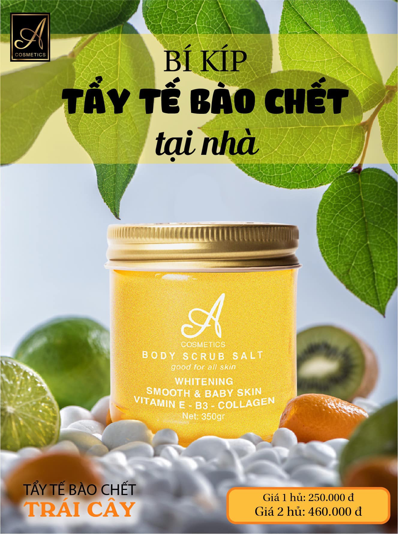 TẨY TẾ BÀO CHẾT BODY TRÁI CÂY - A COMESTICS