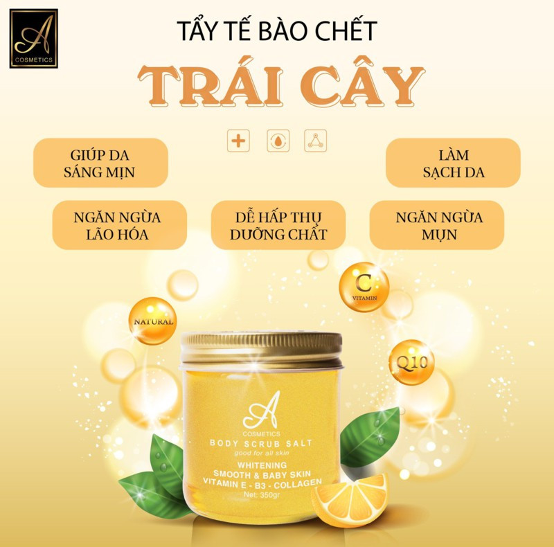 TẨY TẾ BÀO CHẾT BODY TRÁI CÂY - A COMESTICS