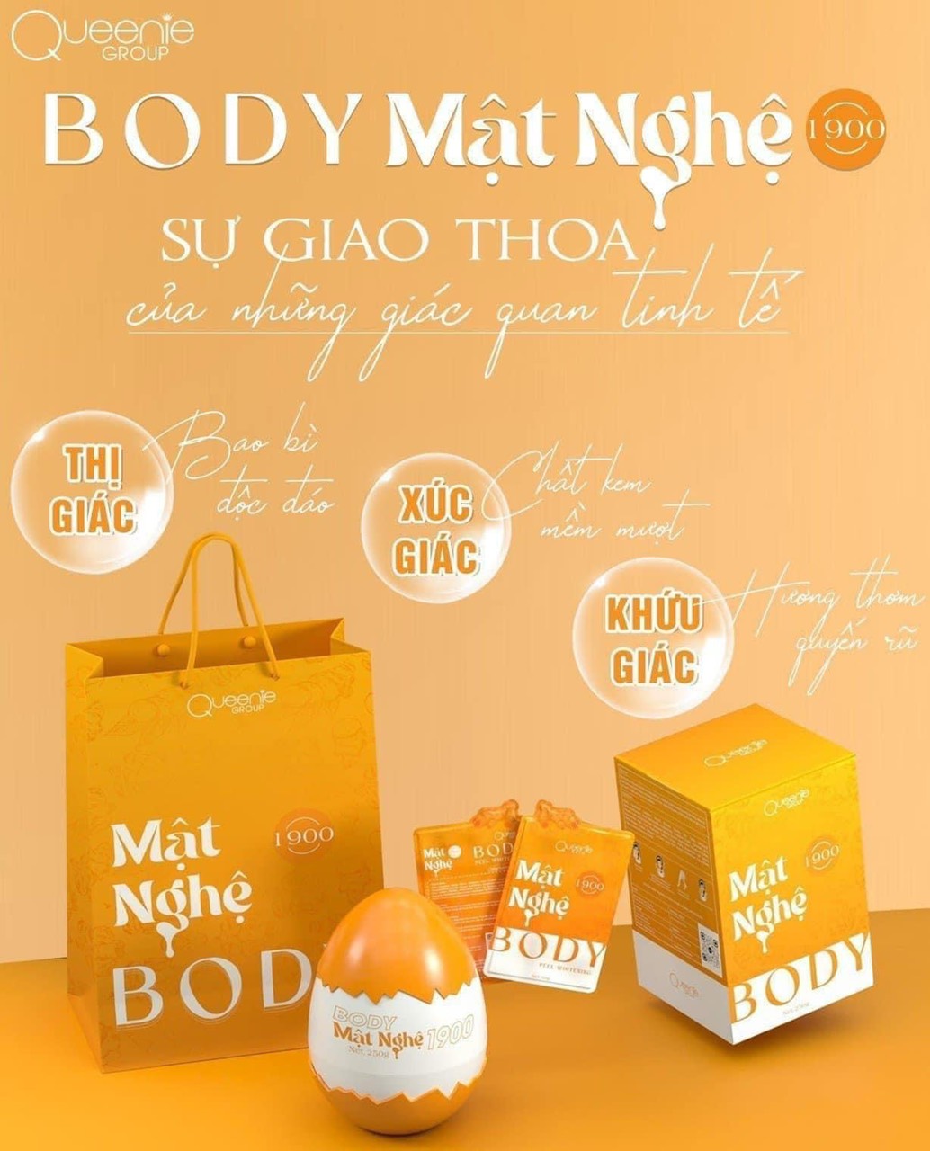 Da tươi sáng trẻ trung rạng rỡ hơn bao giờ hết với gương mặt vàn trong làng mỹ phẩm kem Body Mật Nghệ 1900
