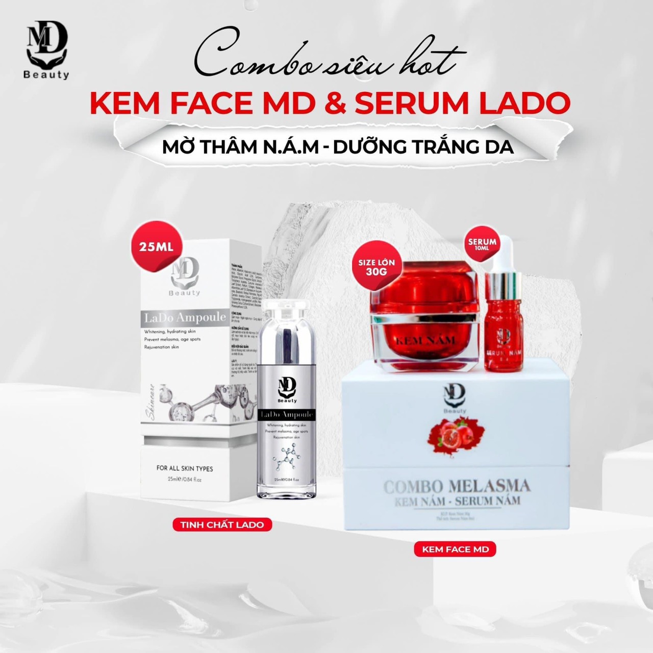 Bật mí cho những chị đang bị nám tàn nhang đồi mồi da bị lão hoá Kem Nám Lựu Đỏ giúp bạn đều đó